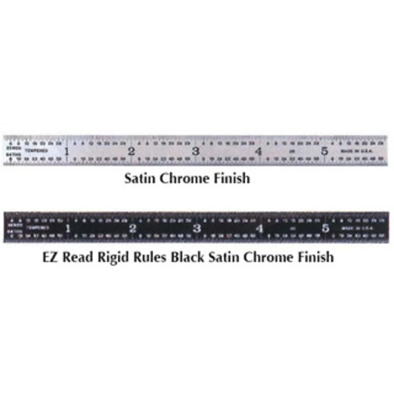 PEC Flexible Steel Chrome Rule - FR-022